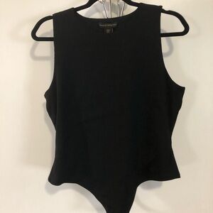 NWOT House of Harlow 1960 Black Sleeveless Fitted Bodysuit